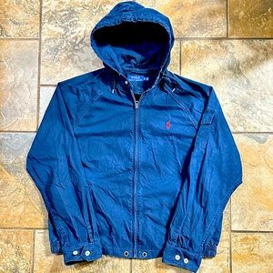 Y2K Polo Ralph Lauren Full Zip Harrington Jacket style - Navy - Size Large